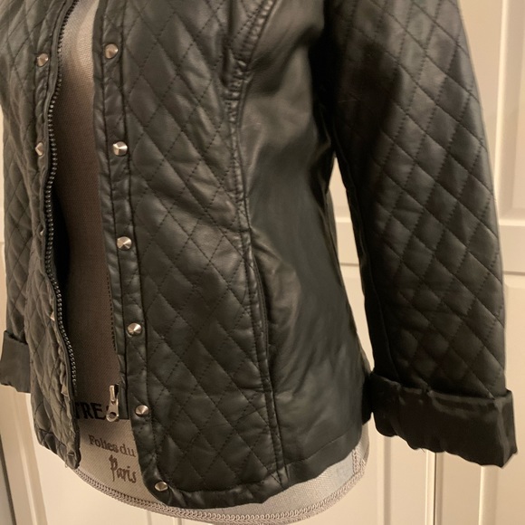 Faux Leather Jacker - Picture 7 of 9